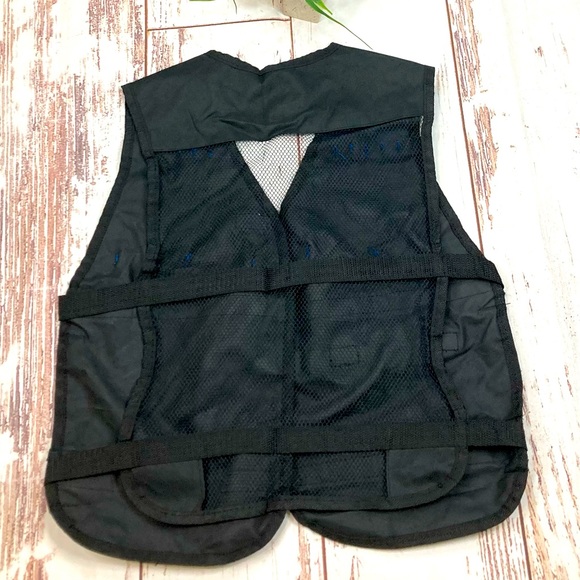 Tactical Nerf Gun Vest 7Seven Toys Black & Cobalt Blue Sz OSFM - Picture 6 of 6